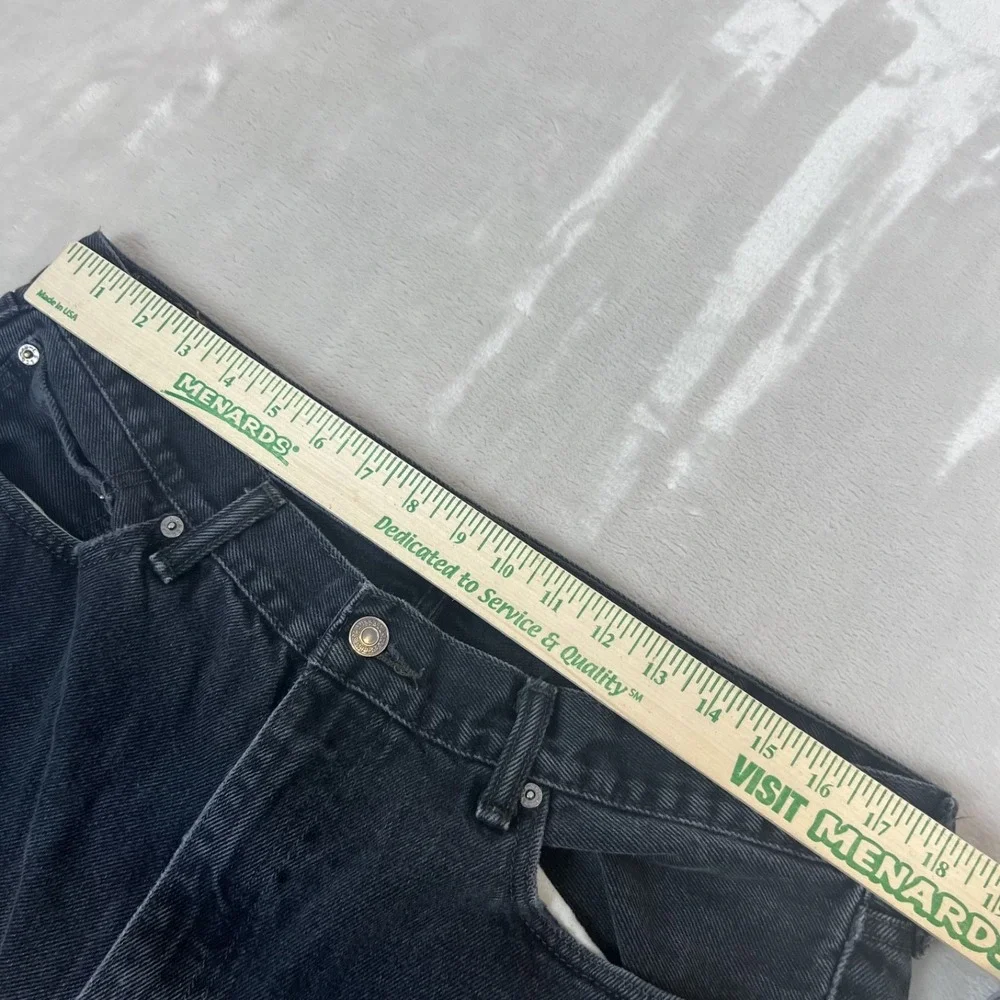 Y2K Levis 505 Jeans Mens‎ 38x34 Black Denim Straight Classic Grunge Americana